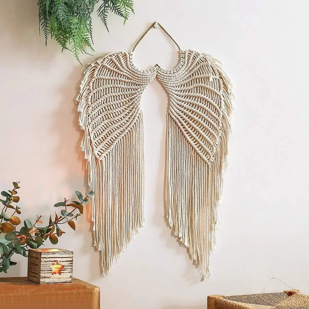 Angel Wings Macrame Wall Hanging - Glova