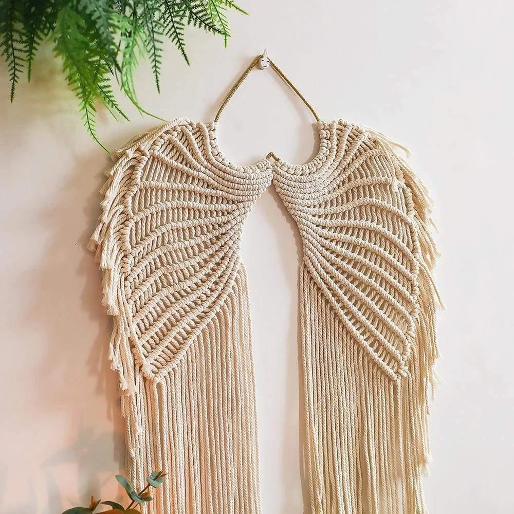 Angel Wings Macrame Wall Hanging - Glova