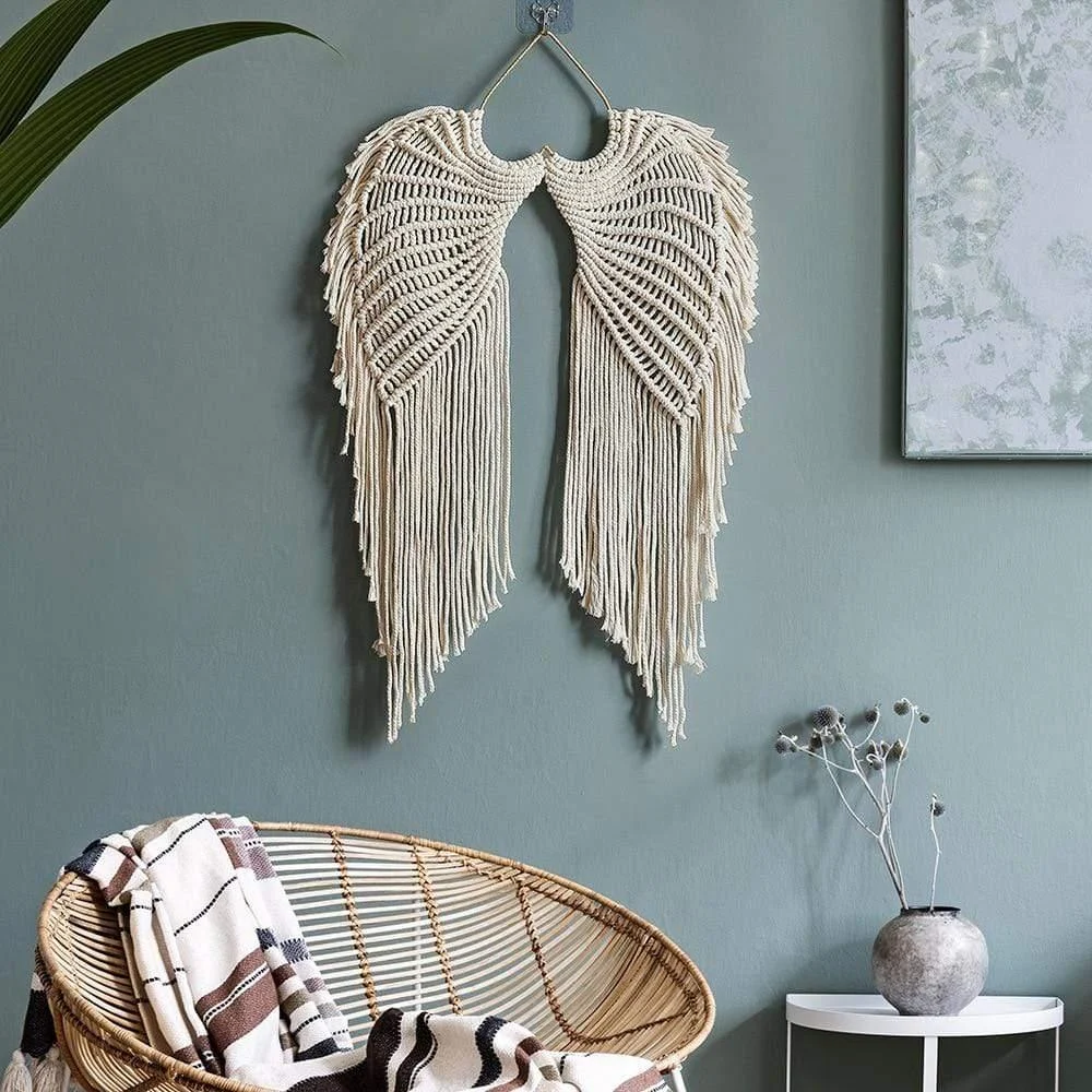 Angel Wings Macrame Wall Hanging - Glova