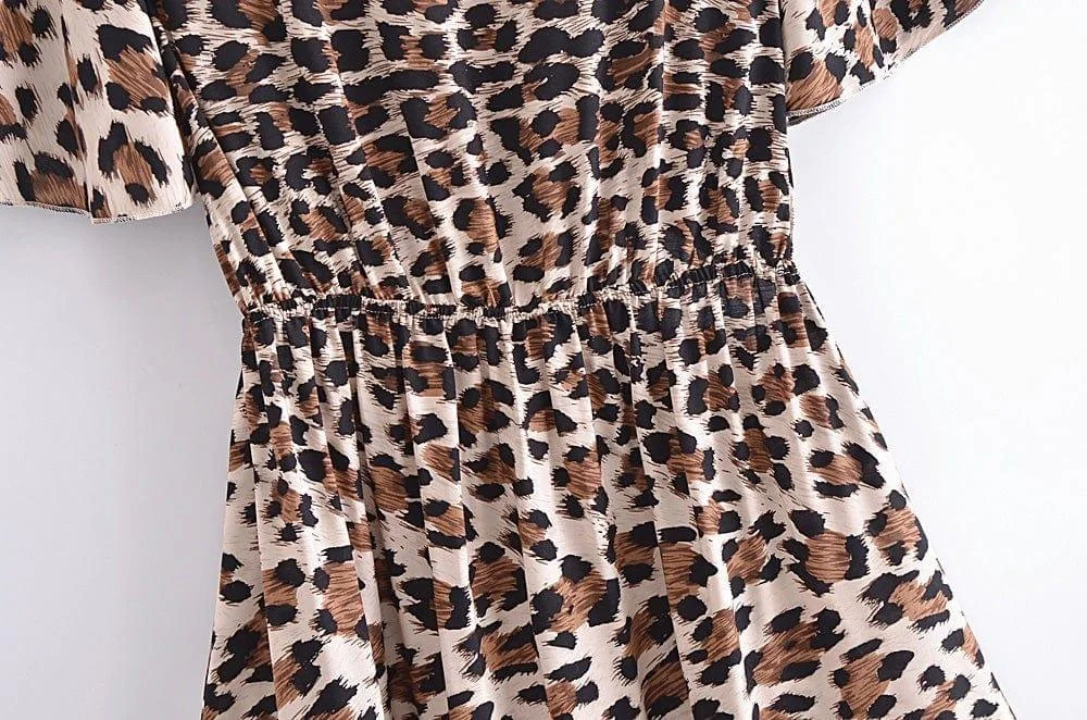 Animal Print Mini Dress - Glova