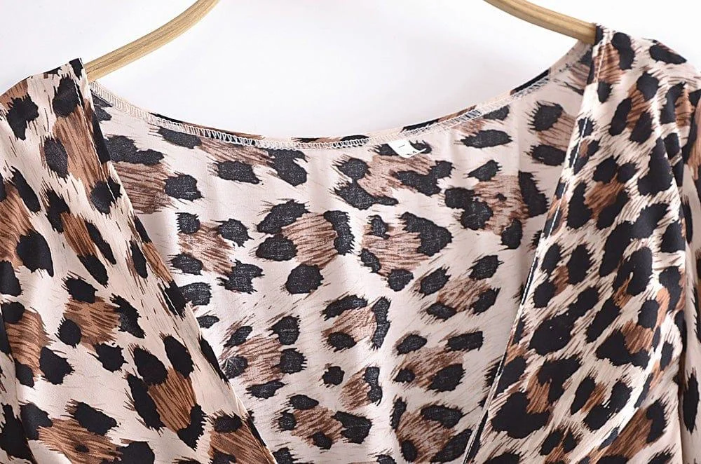 Animal Print Mini Dress - Glova