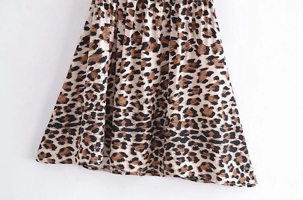 Animal Print Mini Dress - Glova