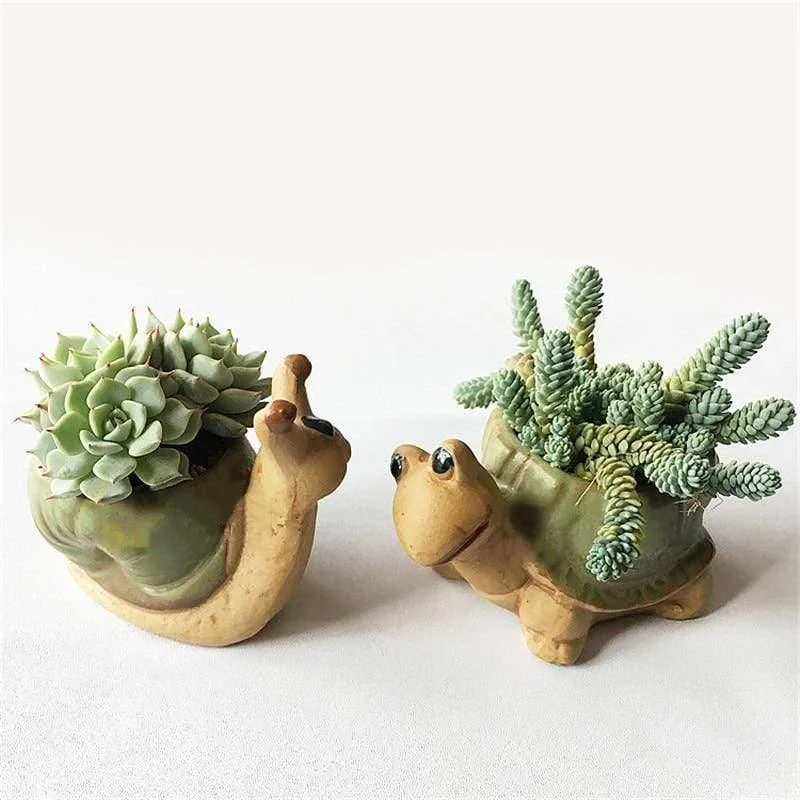 Animal Shaped Mini Flower Pots - Glova