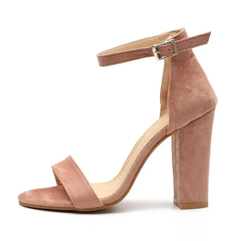 Ankle Strap High Heels Open Toe Sandals - Glova