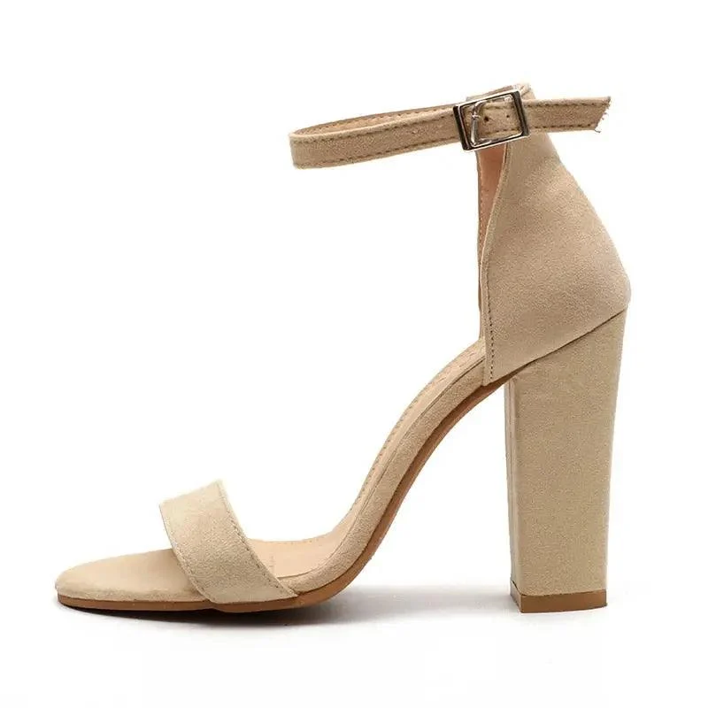 Ankle Strap High Heels Open Toe Sandals - Glova