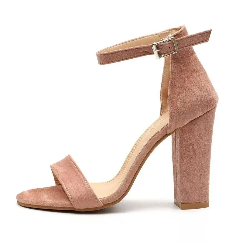 Ankle Strap High Heels Open Toe Sandals - Glova