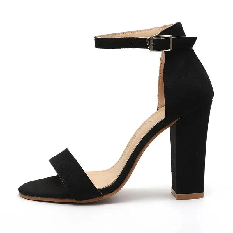 Ankle Strap High Heels Open Toe Sandals - Glova