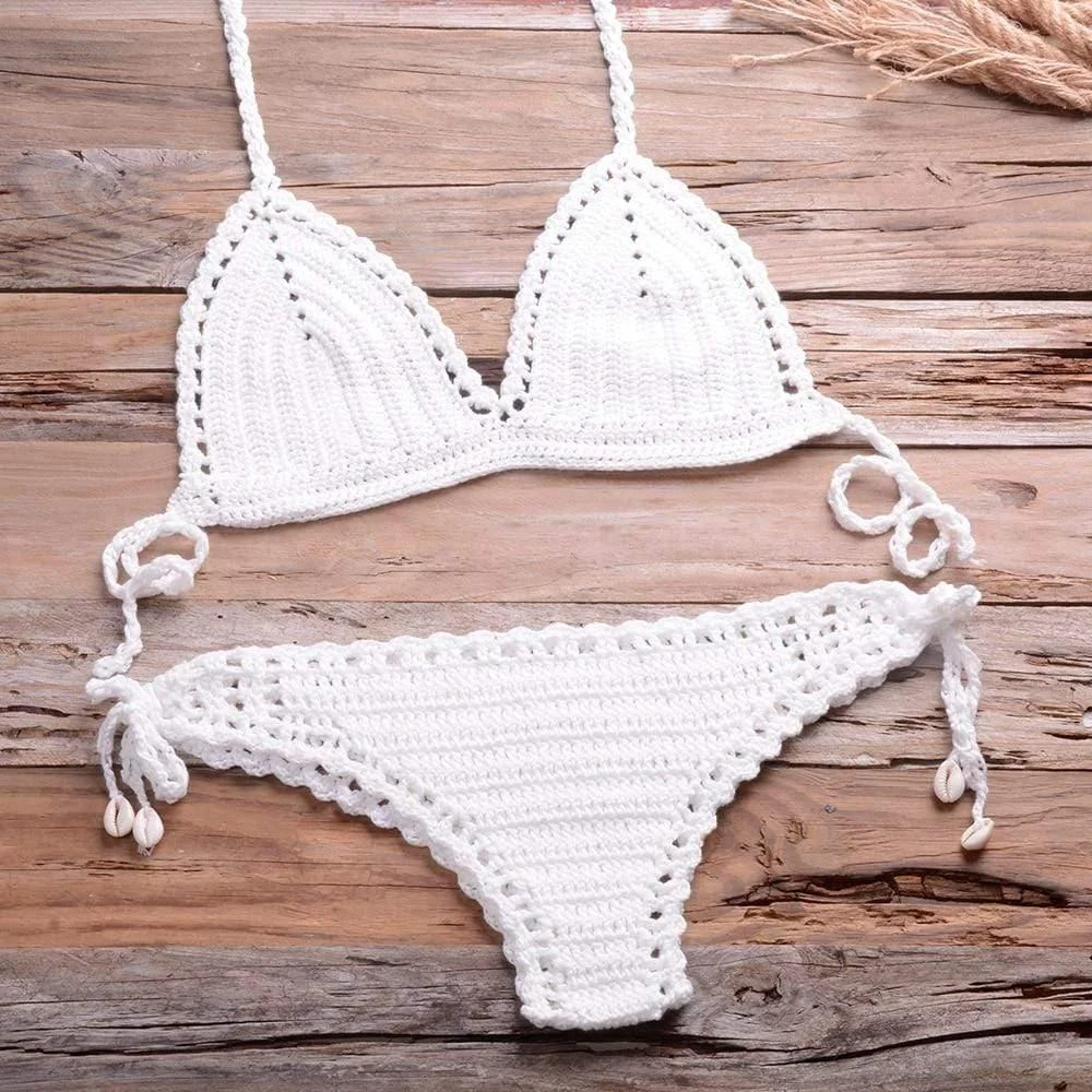 Annabella Handmade Knitted Bikini Set - Glova