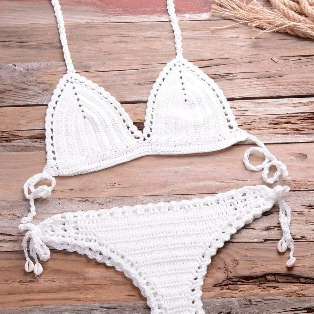 Annabella Handmade Knitted Bikini Set - Glova