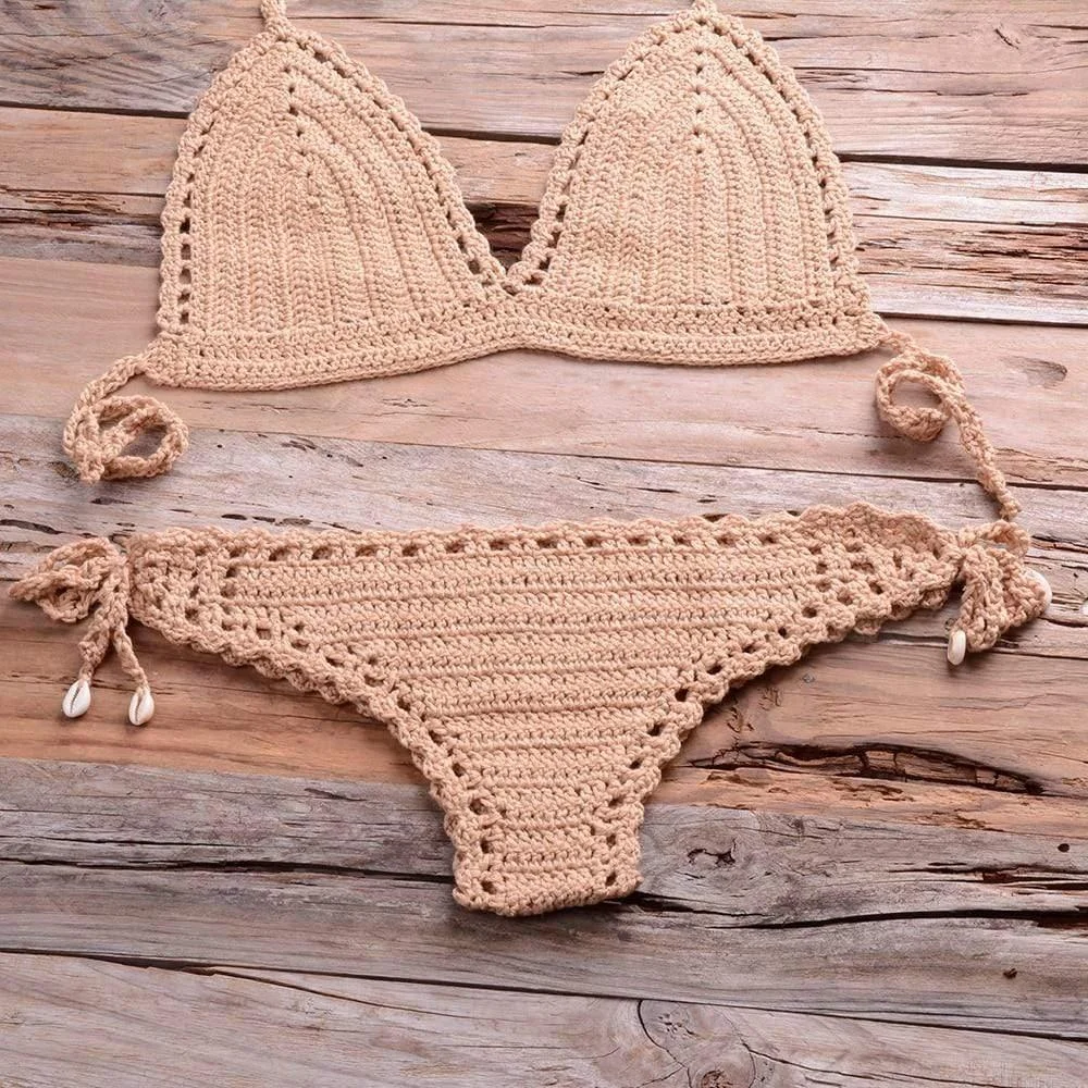 Annabella Handmade Knitted Bikini Set - Glova