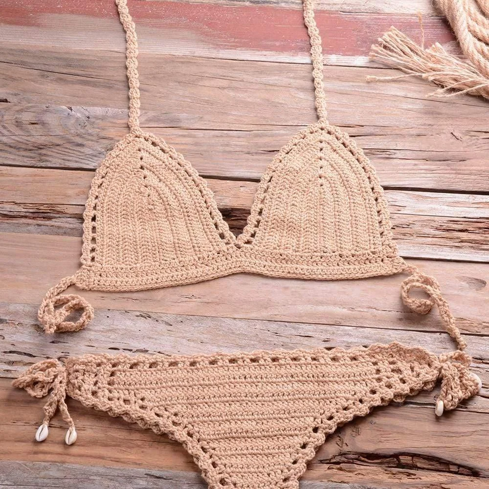 Annabella Handmade Knitted Bikini Set - Glova