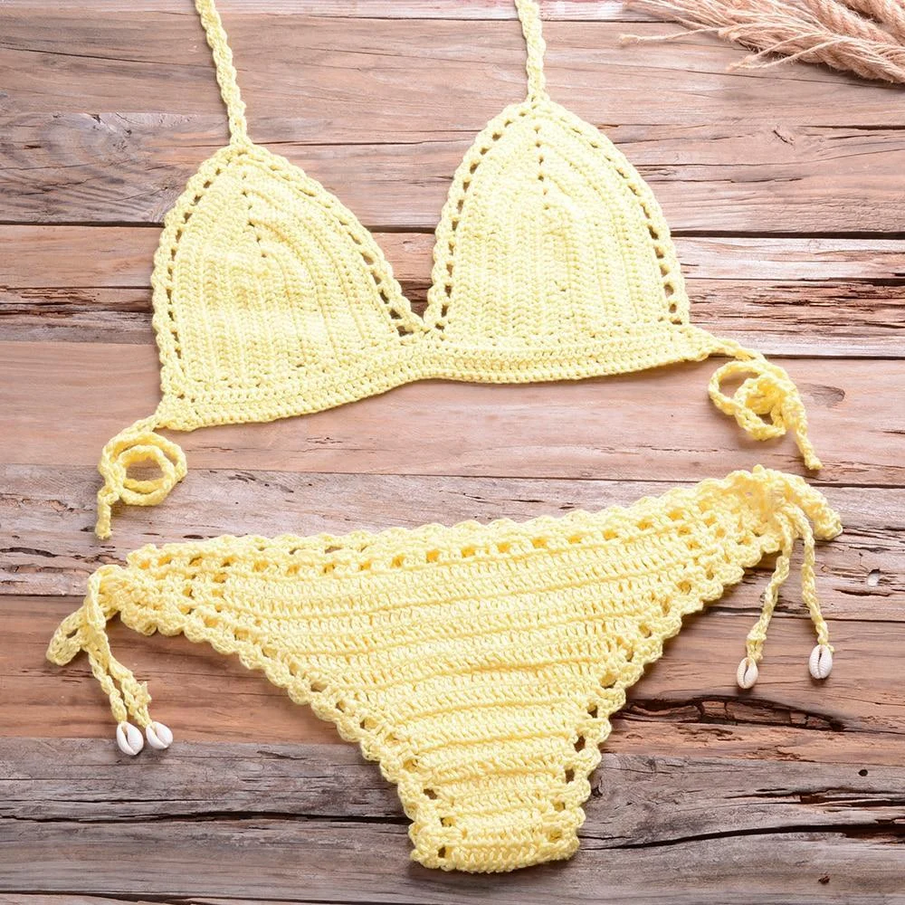 Annabella Handmade Knitted Bikini Set - Glova