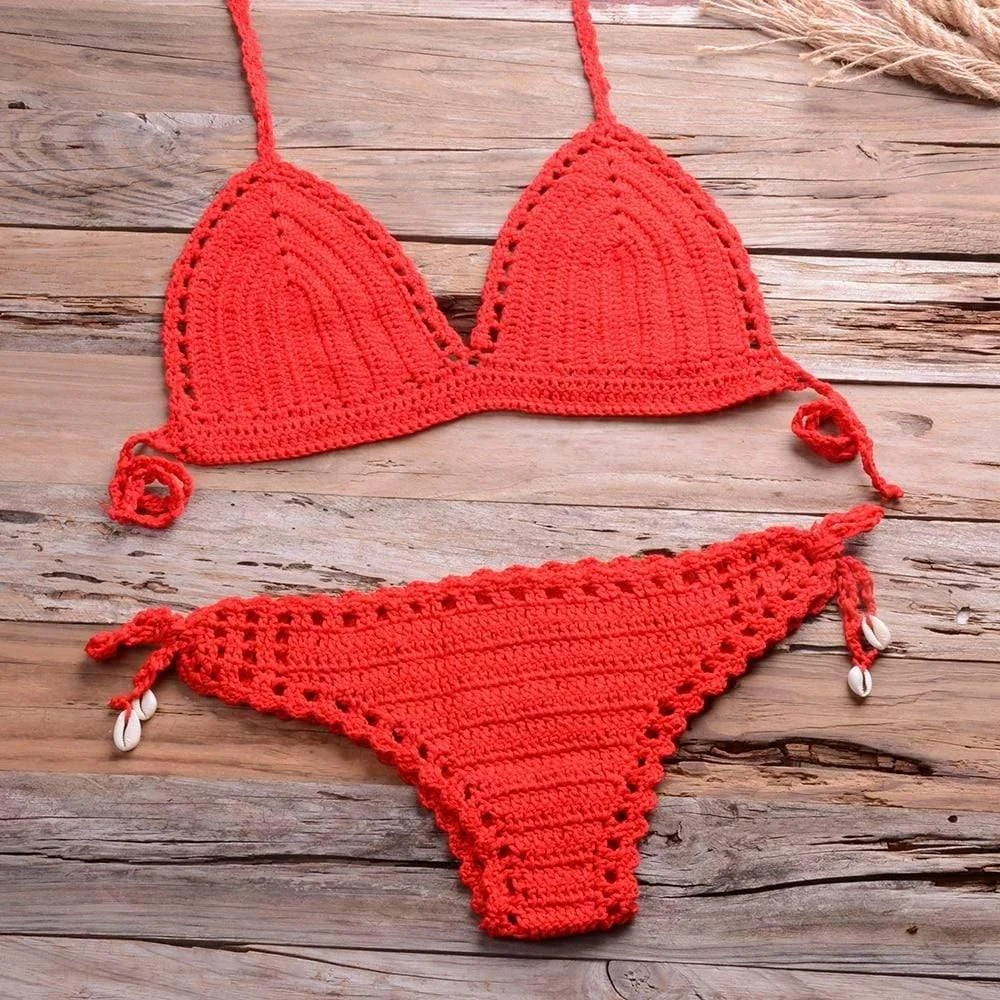 Annabella Handmade Knitted Bikini Set - Glova