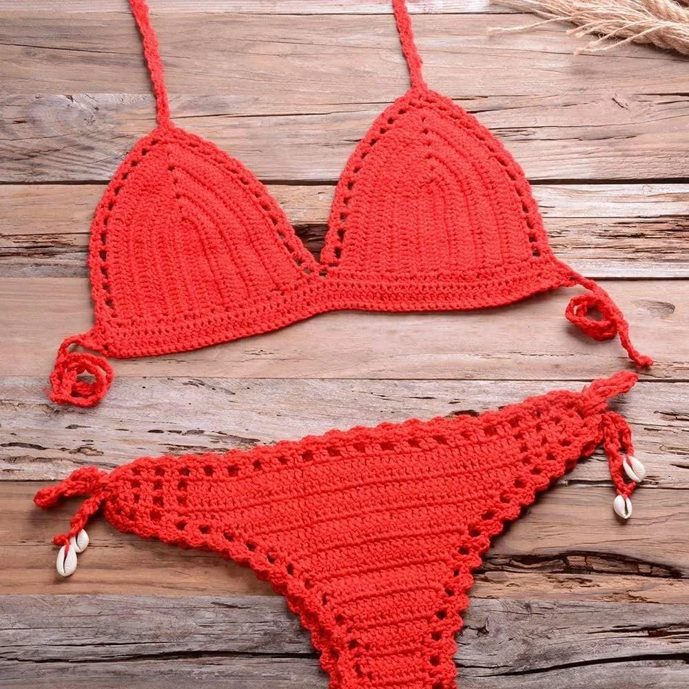 Annabella Handmade Knitted Bikini Set - Glova