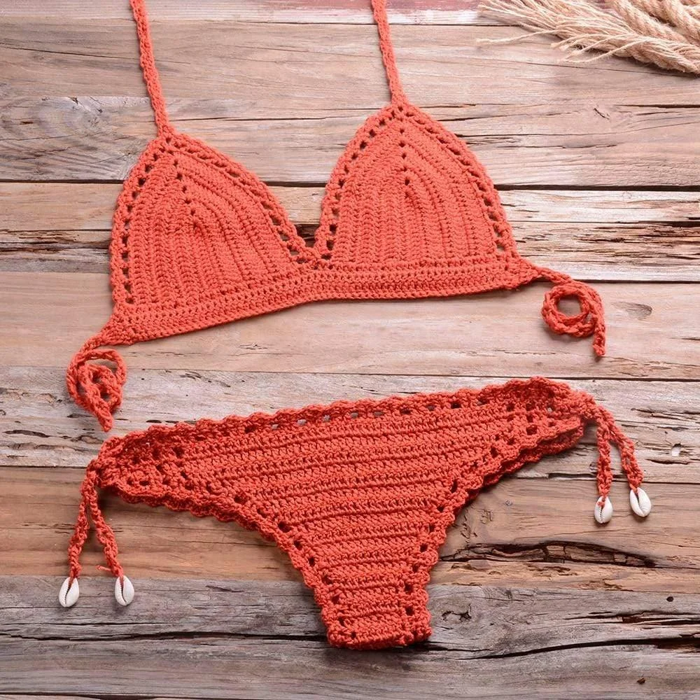 Annabella Handmade Knitted Bikini Set - Glova