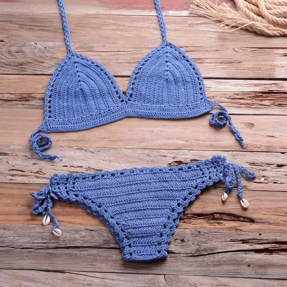 Annabella Handmade Knitted Bikini Set - Glova