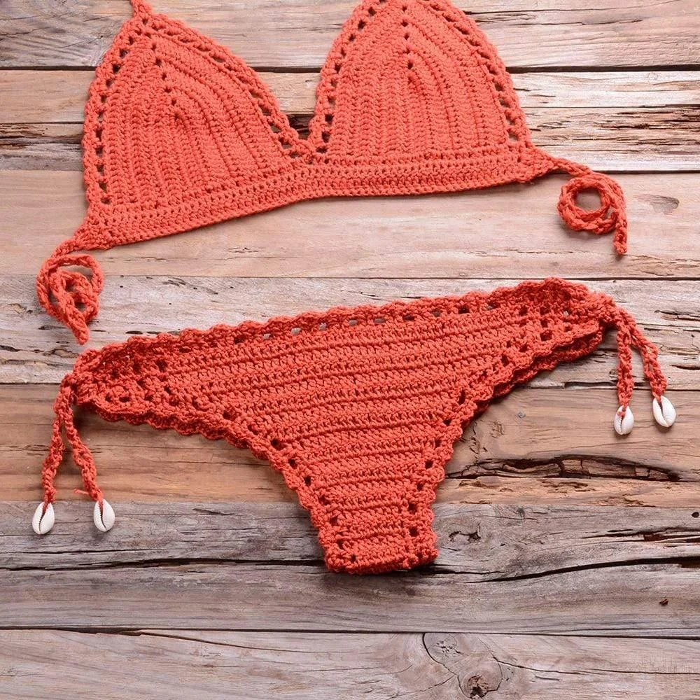 Annabella Handmade Knitted Bikini Set - Glova