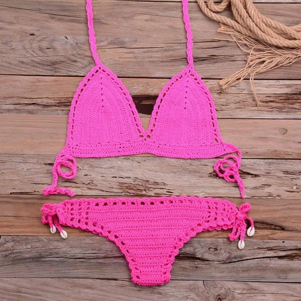 Annabella Handmade Knitted Bikini Set - Glova