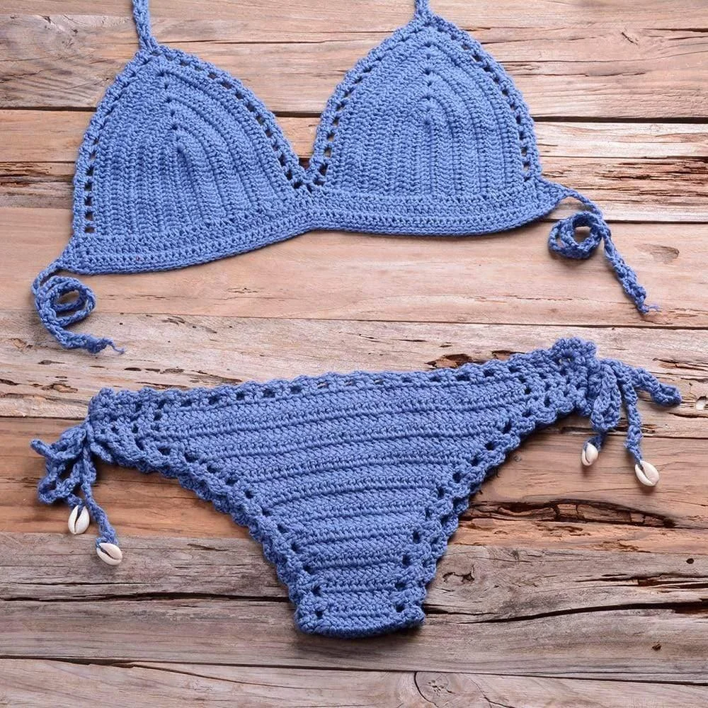 Annabella Handmade Knitted Bikini Set - Glova