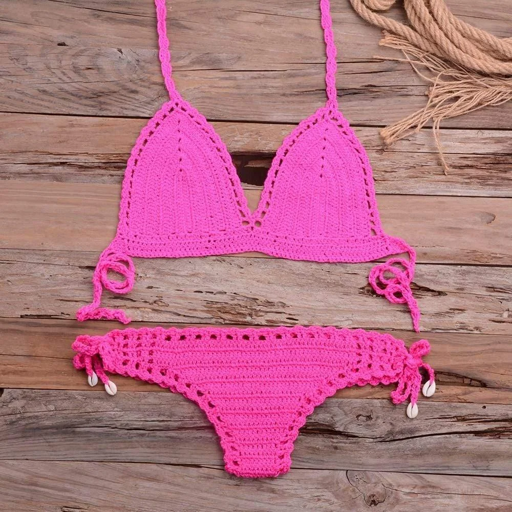 Annabella Handmade Knitted Bikini Set - Glova