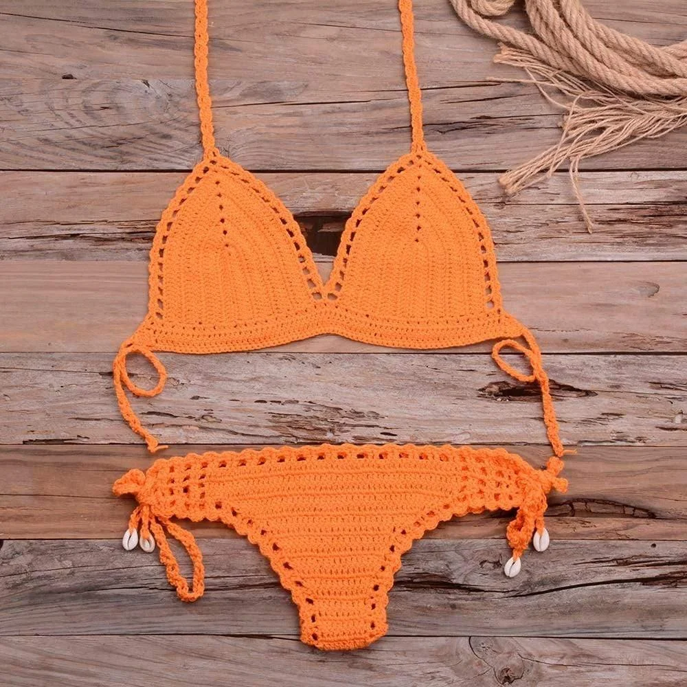 Annabella Handmade Knitted Bikini Set - Glova