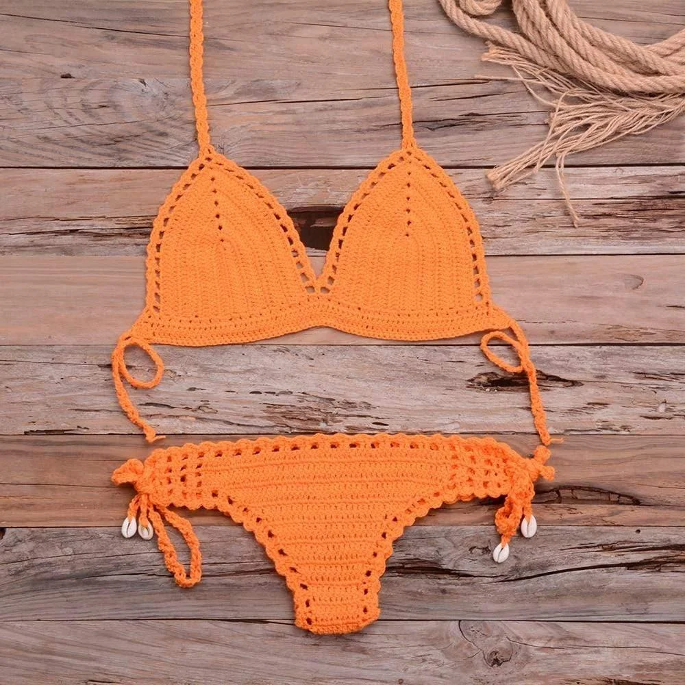 Annabella Handmade Knitted Bikini Set - Glova