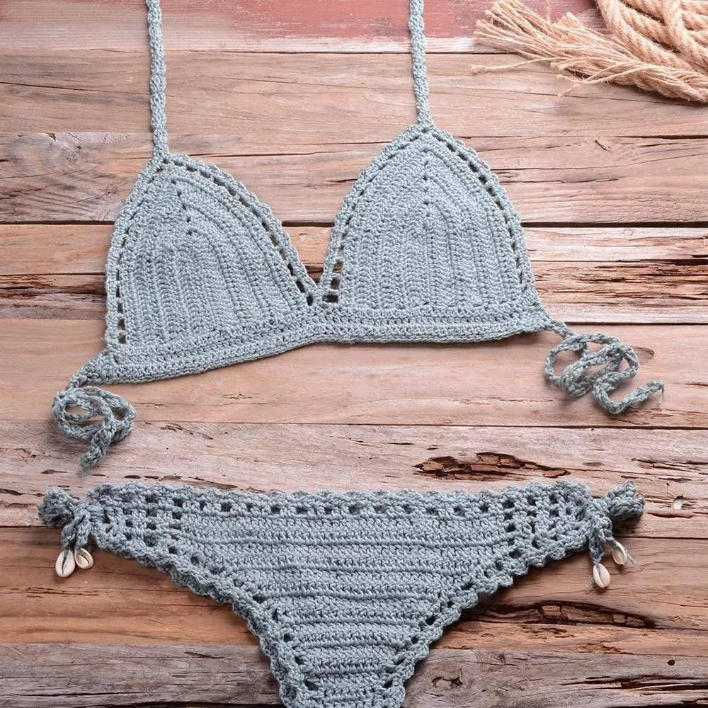 Annabella Handmade Knitted Bikini Set - Glova