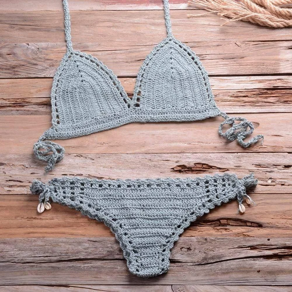 Annabella Handmade Knitted Bikini Set - Glova