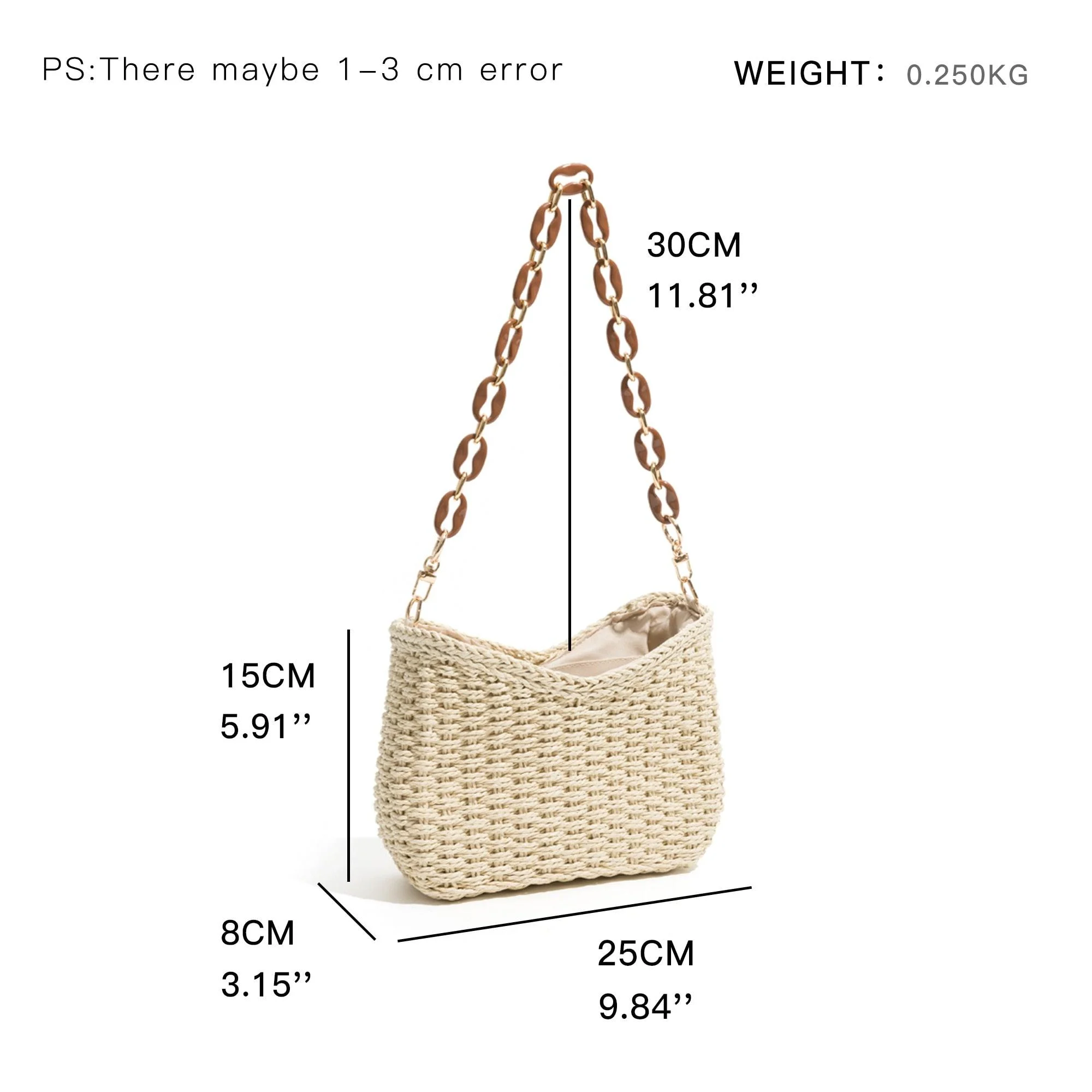 Annalise Straw Mini Shoulder Bag - 6 Colors - Glova