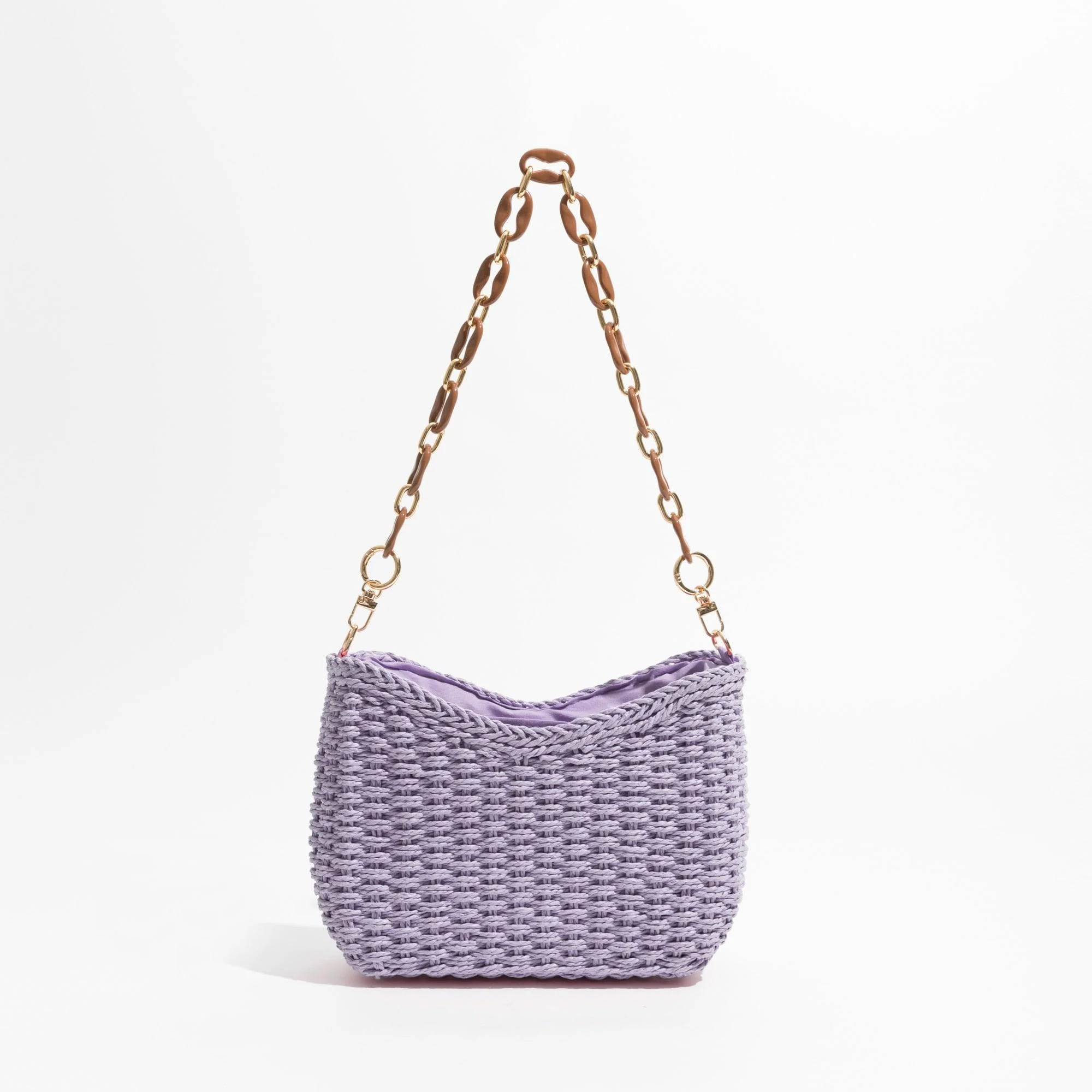 Annalise Straw Mini Shoulder Bag - 6 Colors - Glova