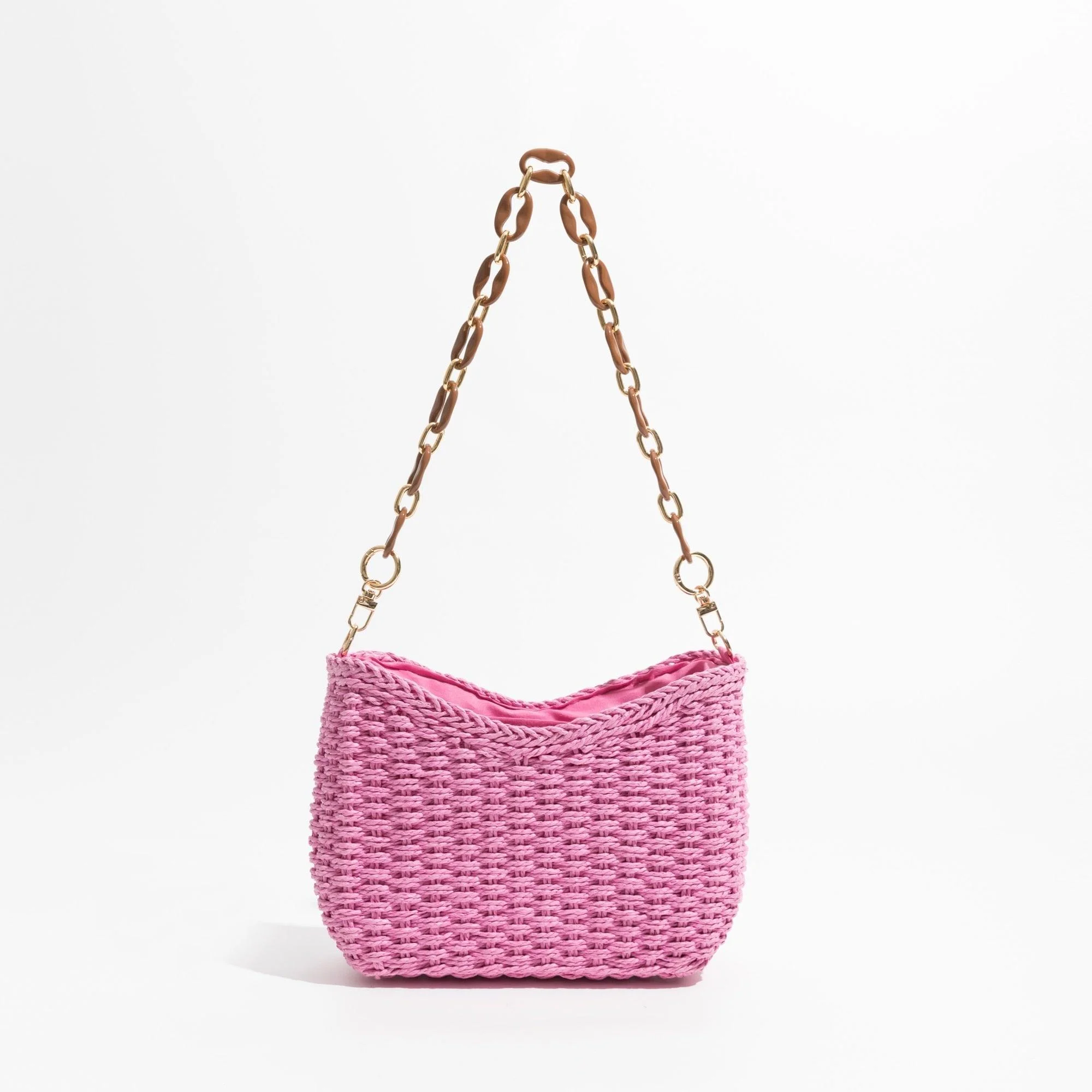 Annalise Straw Mini Shoulder Bag - 6 Colors - Glova