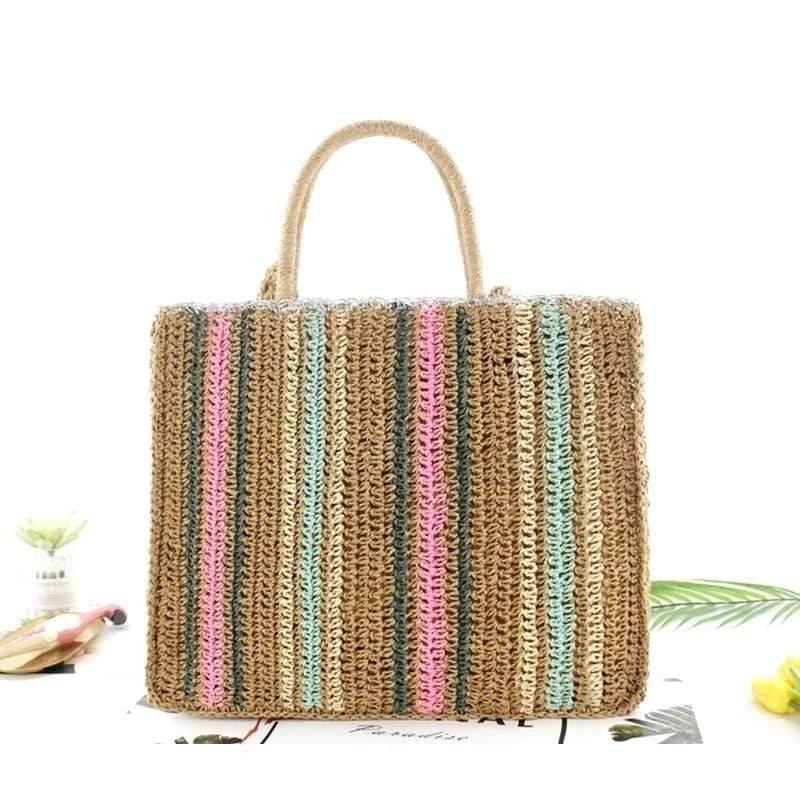 Antonietta Colorful Straw Bag - Glova