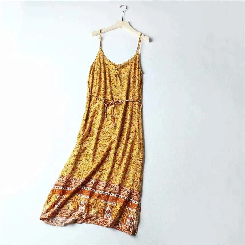 Apollonia Boho Midi Dress - Glova