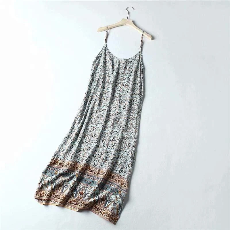 Apollonia Boho Midi Dress - Glova