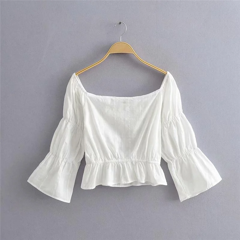 Apollonia White Blouse - Glova