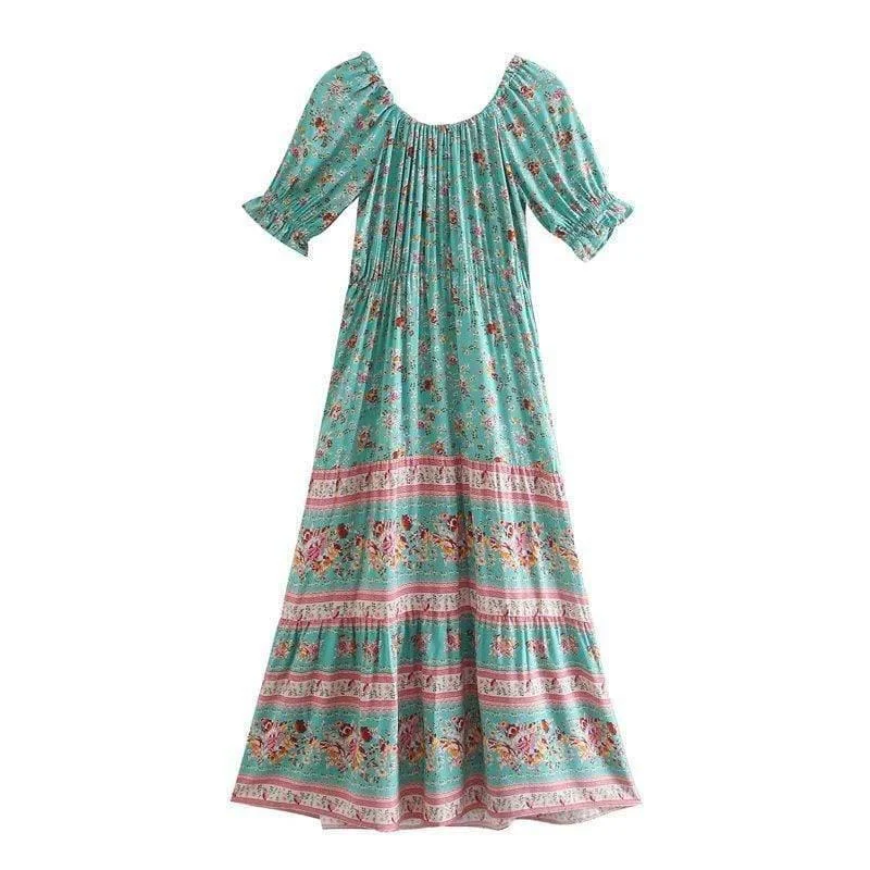 Aranyani Boho Midi Dress - Glova