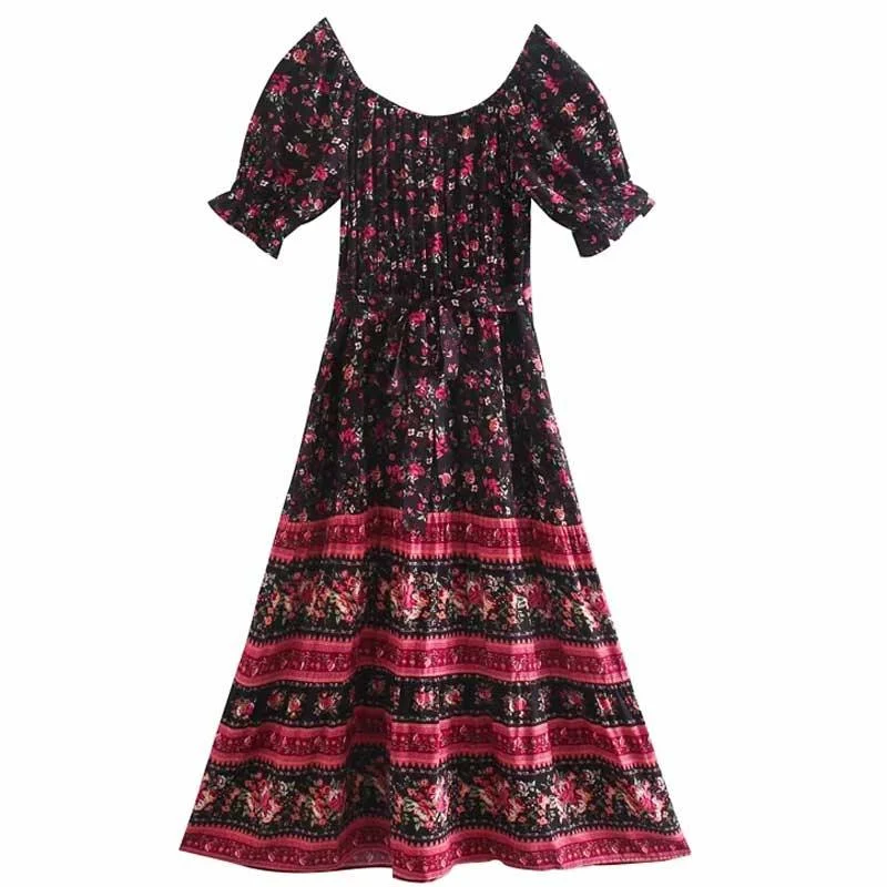 Aranyani Boho Midi Dress - Glova