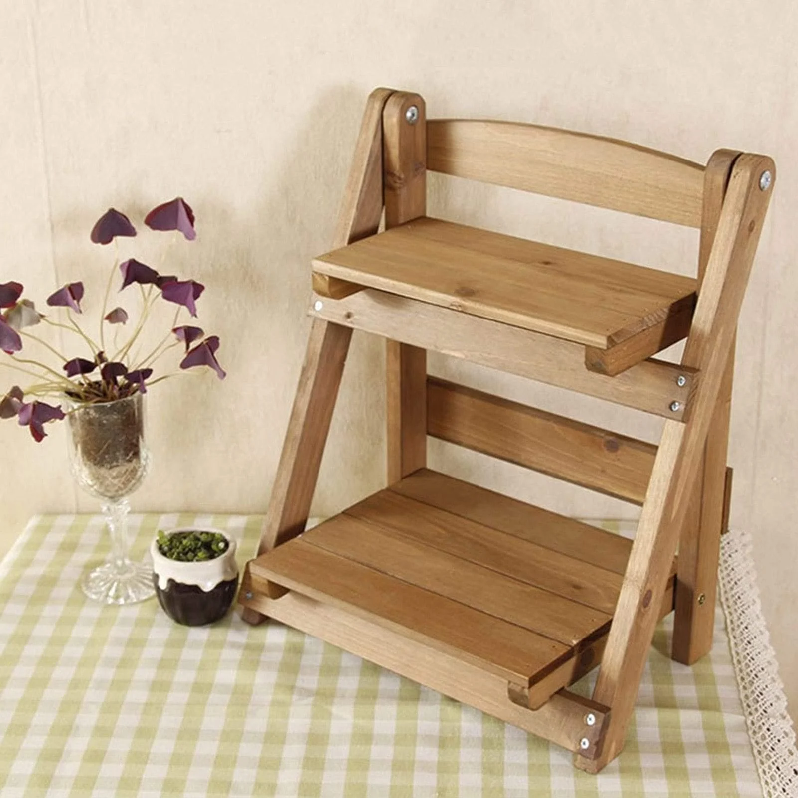 Archer Wooden 2-Tier Shelf - Glova