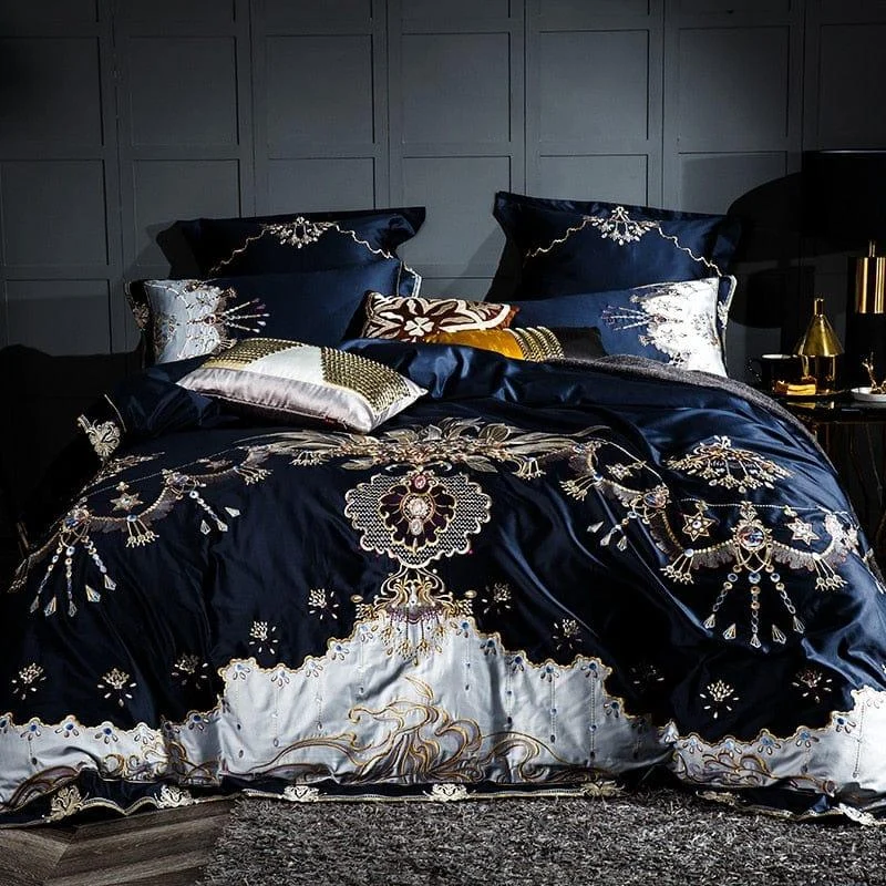 Arcturus Egyptian Cotton Luxury Duvet Cover Set - Glova