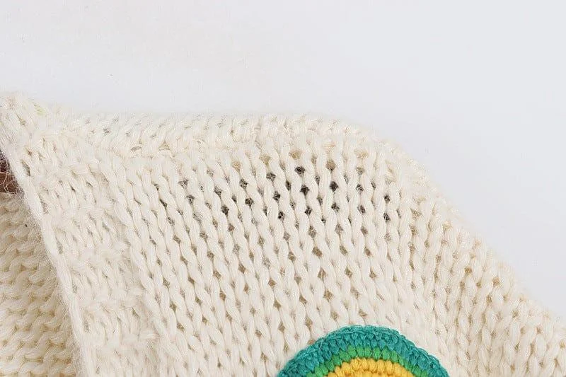 Asha Embroidered Rainbow Cardigan - Glova