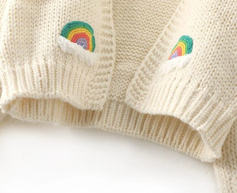 Asha Embroidered Rainbow Cardigan - Glova