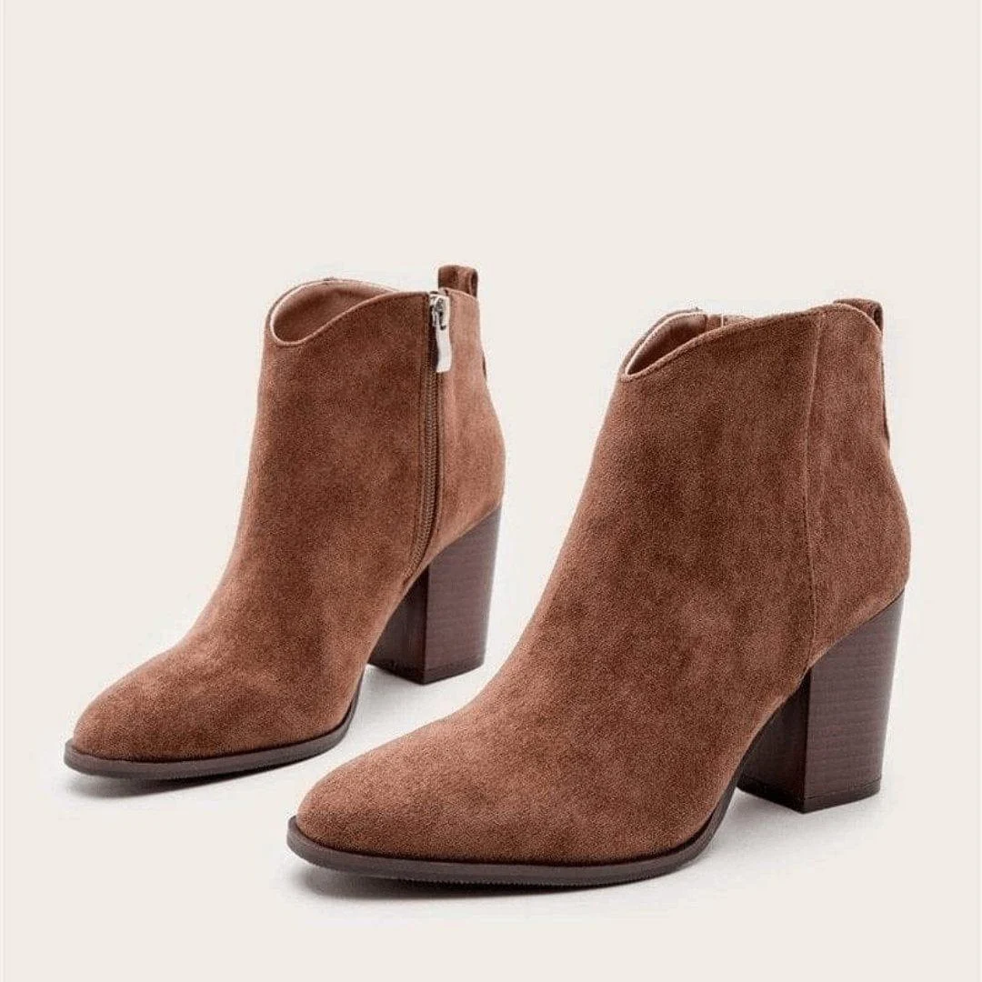 Asia Heeled Ankle Boots - Glova