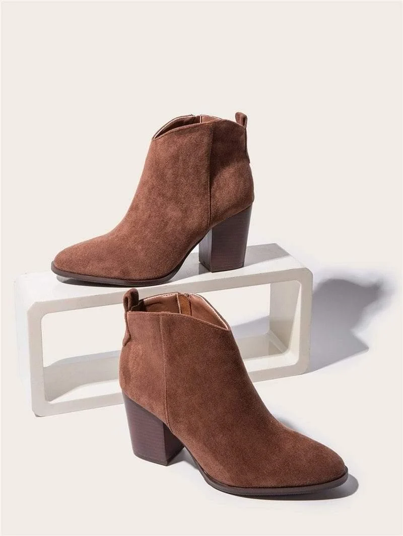 Asia Heeled Ankle Boots - Glova