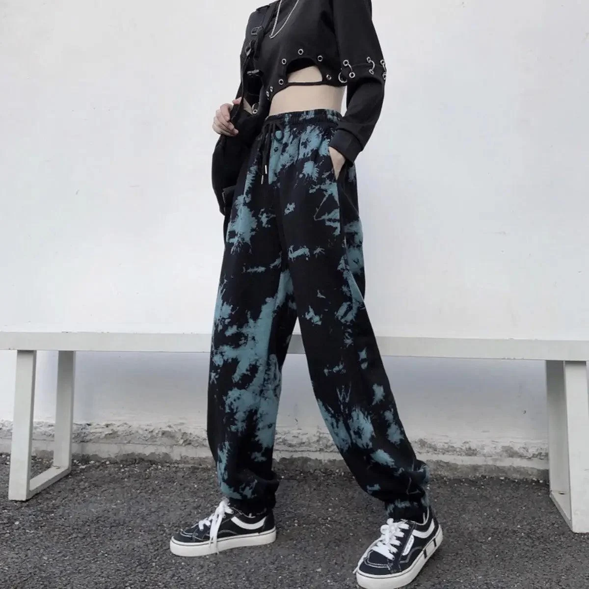 Asuka Tie-Dye Hip Hop Cargo Pants - Glova