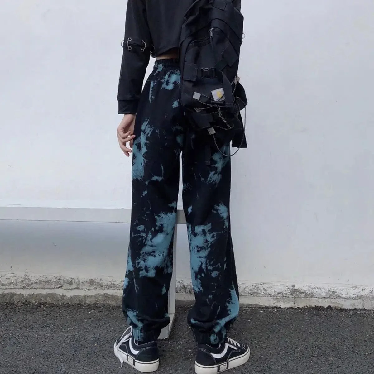 Asuka Tie-Dye Hip Hop Cargo Pants - Glova