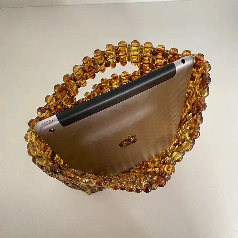 Ava Acrylic Beads Day Clutch Bag - Glova