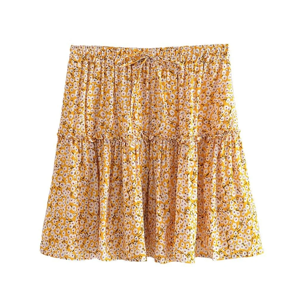 Averly Boho Mini Skirt - Glova