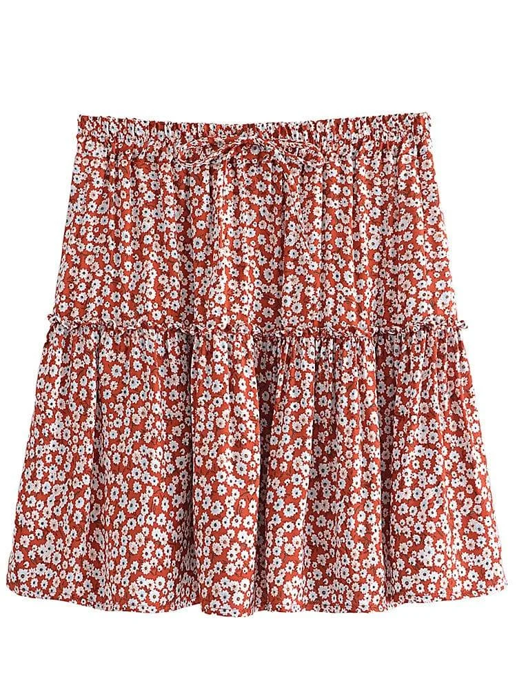 Averly Boho Mini Skirt - Glova