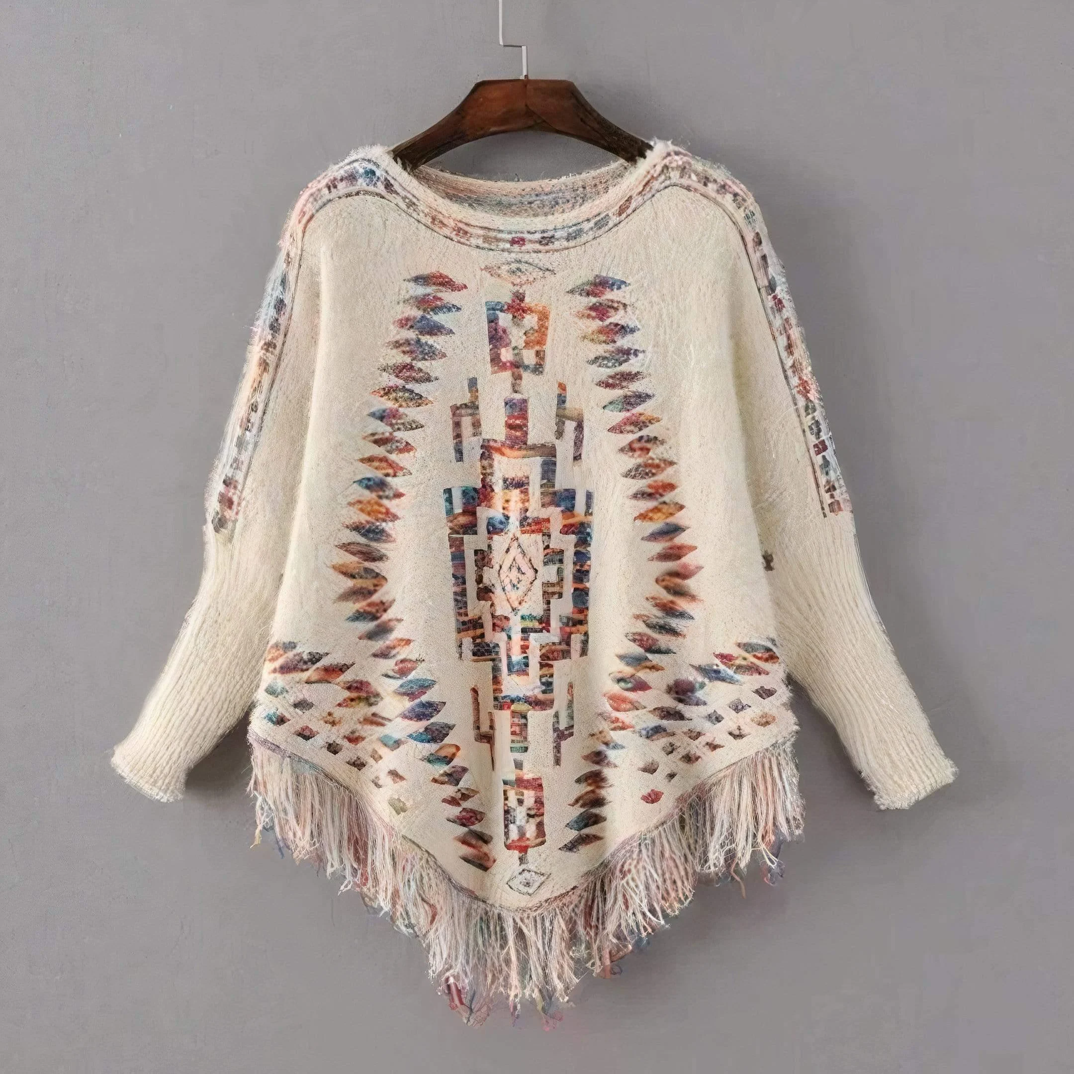 Avery Knitted Poncho - Glova