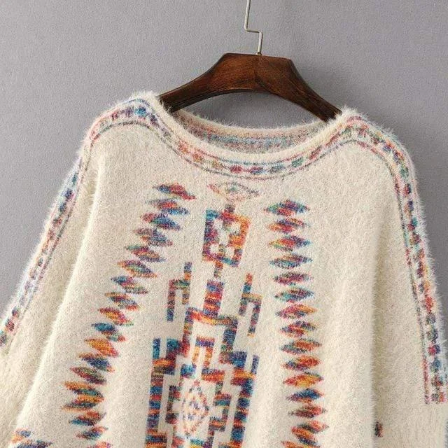 Avery Knitted Poncho - Glova